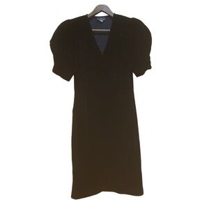 Vintage‎ 80s Cachet by Bari Protas Velvet Dress 9/10 Cocktail Puff Sleeve Glam
